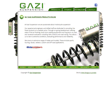Tablet Screenshot of gazisuspension.com